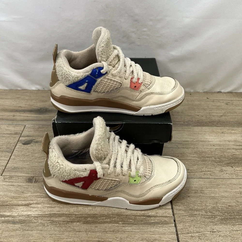 Jordan 4 Retro PS Where The Wild Things‎ Are Pearl White DH0573-264 Kids 3Y